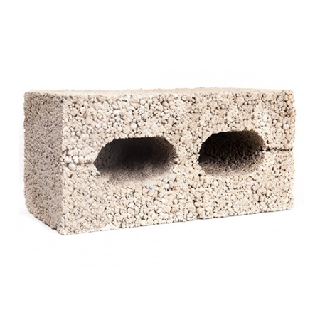 Блок керамзитобетонный 2-пустотный КСР-ПР-ПС-39-50-F50-1000 Спектр Н