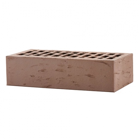 Кирпич ЛСР лицевой керамический пустотелый 1НФ темно-коричневый рустик