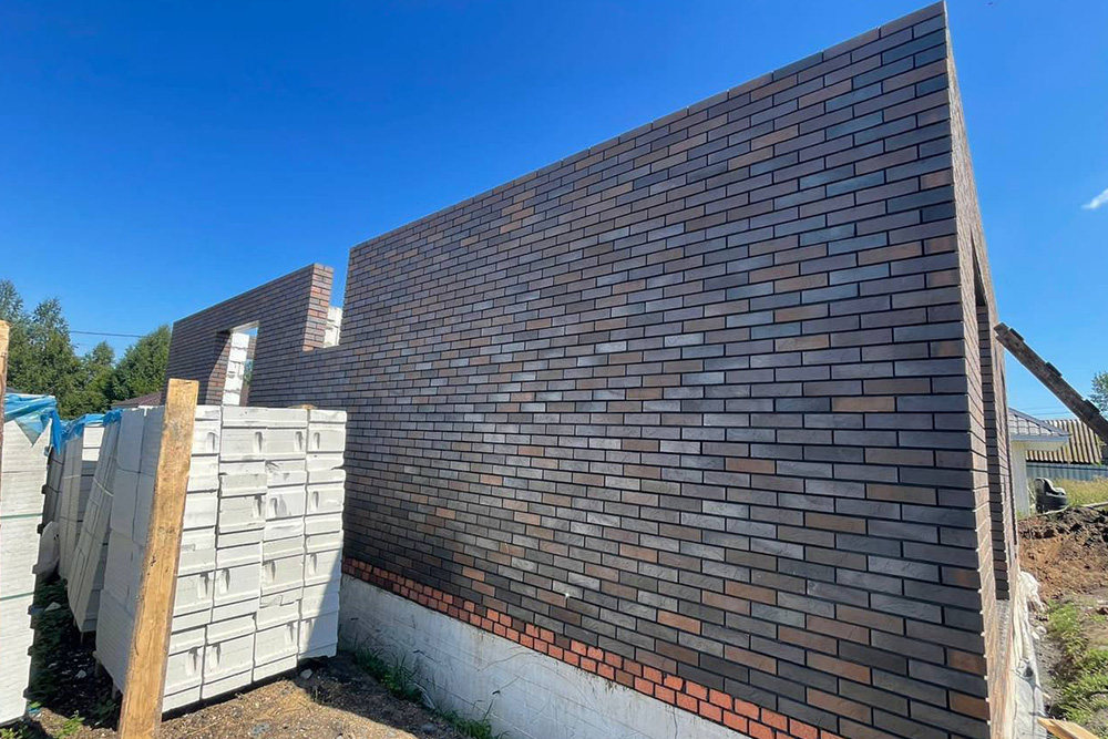 Белебеевский кирпич лицевой 1НФ Флеш Патина Вавилон