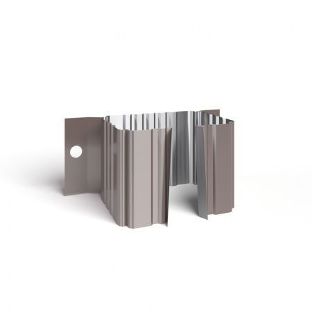 Держатель трубы 76х102 (на дерево) RAL8017