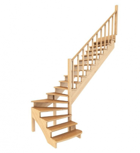 Лестница К-001м/5 без подступенков П бук