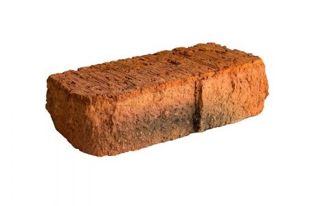 Ижевский кирпич лицевой 1НФ красный "Рваный камень" ложок-тычок (ИЗКМ)