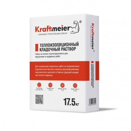 Теплоизоляционный кладочный раствор Kraftmeier летний