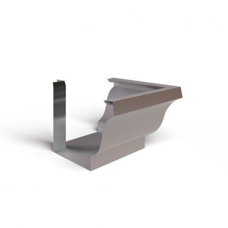 Угол желоба 120х86 наружный RAL8017