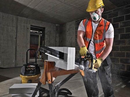 Чем пилить газобетон?