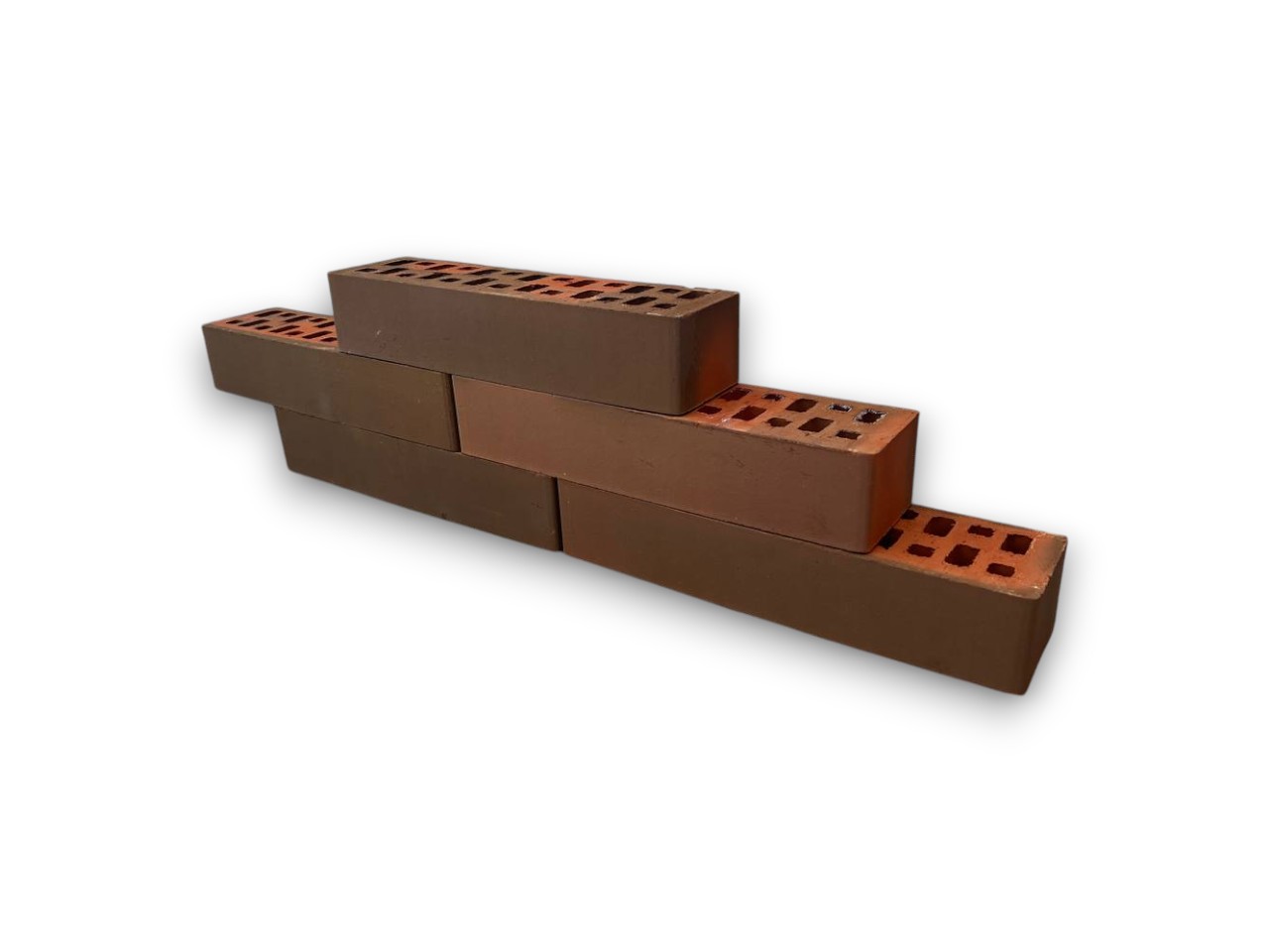 Ригельный кирпич АСПК (Арский) флеш россо гладкий (337*85*65)